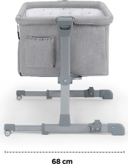 Приставне ліжечко-колиска Kinderkraft Neste Up Grey Light Melange